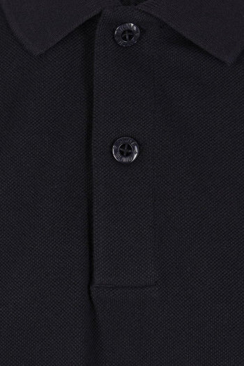 Polo Nero Uomo Patch Logo - 2