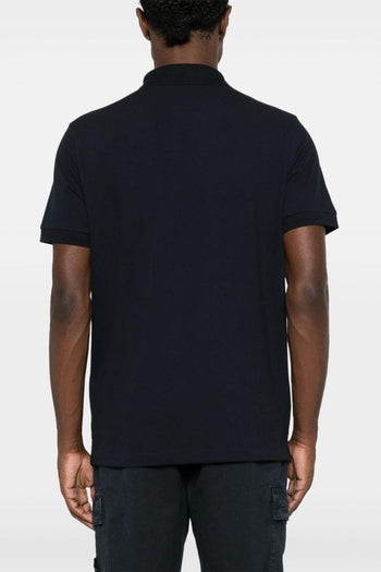 Polo Blu Uomo Patch Logo - 3