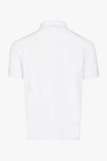 Polo Bianco Uomo Patch Logo - 3