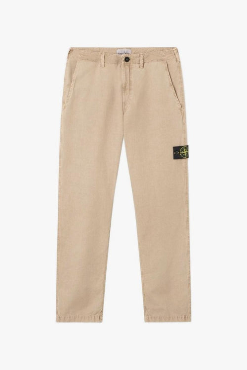 Pantalone Beige Uomo Logo Compass