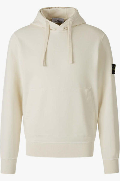 Felpa Bianco Uomo Cappuccio