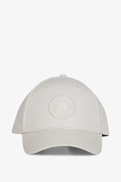 Cappellino Bianco Uomo Ricamo Compass