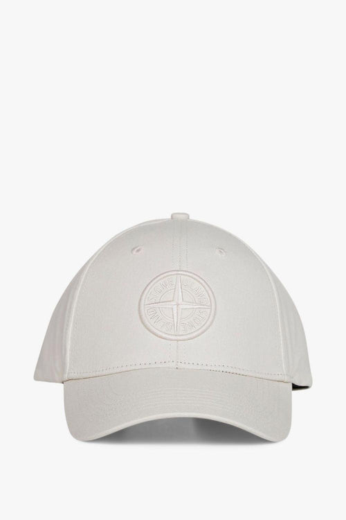 Cappellino Bianco Uomo Ricamo Compass