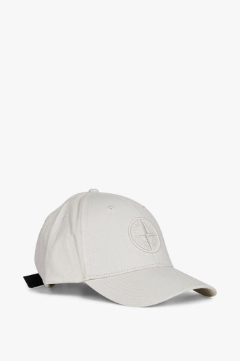 Cappellino Bianco Uomo Ricamo Compass - 3