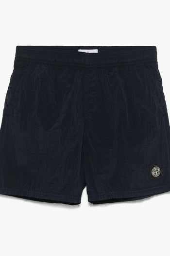 Short Blu Uomo Effetto Stropicciato - 5