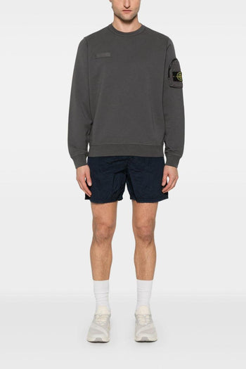 Short Blu Uomo Effetto Stropicciato - 2