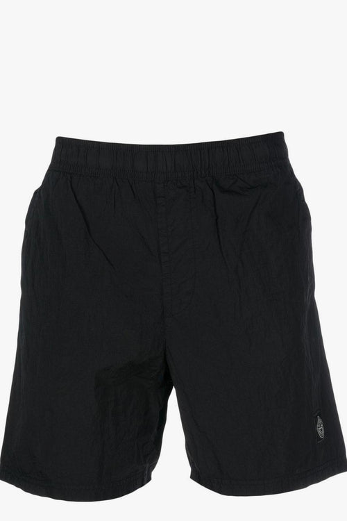 Short Nero Uomo Patch Logo