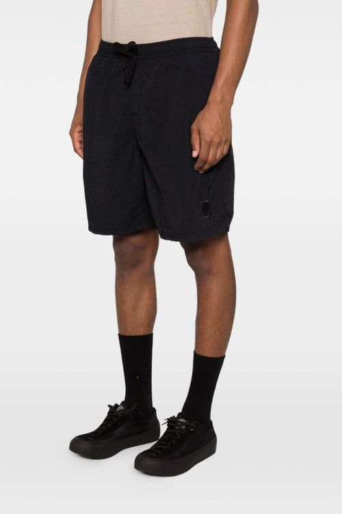 Short Blu Uomo Patch Logo