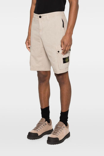 Short Beige Uomo Cargo - 3