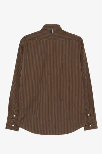 Camicia Righe Uomo Marrone - 2