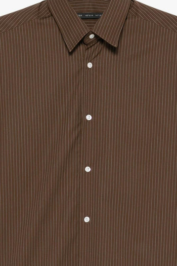 Camicia Righe Uomo Marrone - 3