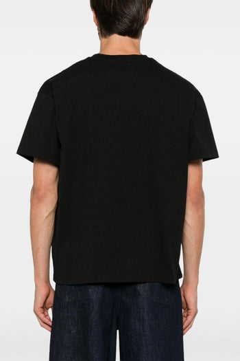 Copenhague T-shirt Nero Uomo Ricamo Logo - 5