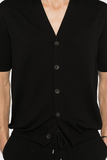 Cardigan Nero Uomo - 3
