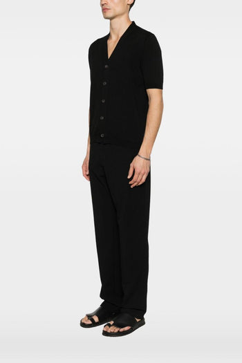 Cardigan Nero Uomo - 4