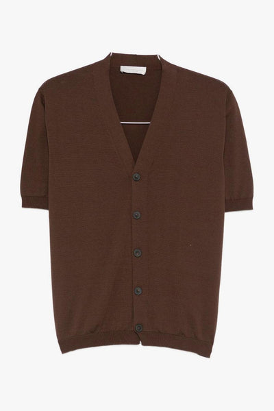 Cardigan Marrone Uomo
