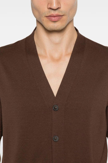 Cardigan Marrone Uomo - 2