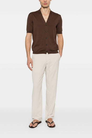 Cardigan Marrone Uomo - 5