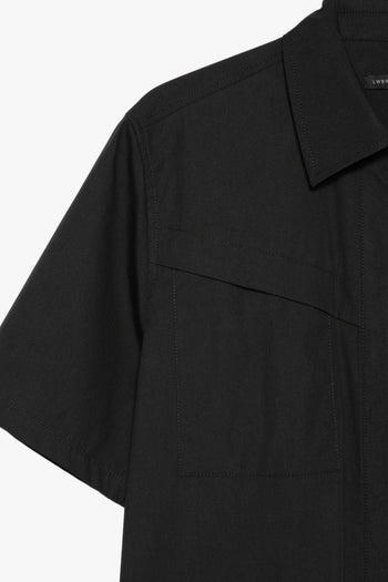 Camicia Zip Uomo Nero - 3