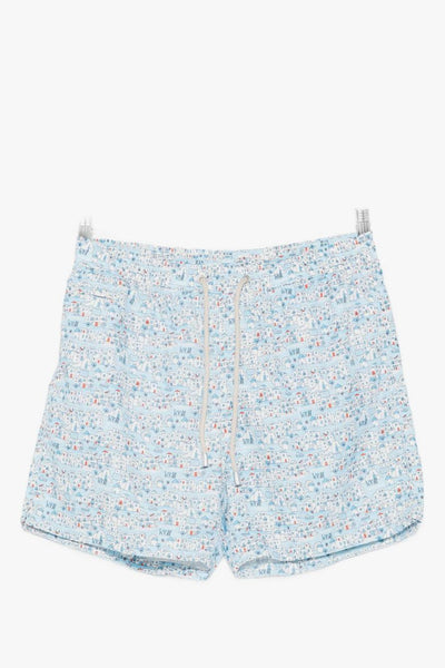 Saint Barth Boxer Mikonos Holiday Uomo Blu