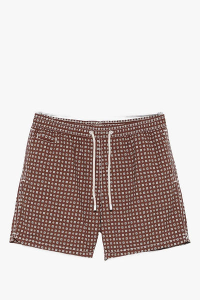 Saint Barth Boxer Lighting Micro Stampa Uomo Marrone