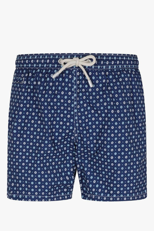 Saint Barth Boxer Lighting Micro Fiori Uomo Blu