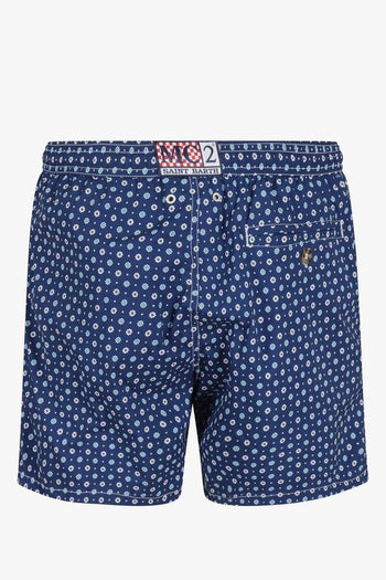 Saint Barth Boxer Lighting Micro Fiori Uomo Blu - 2