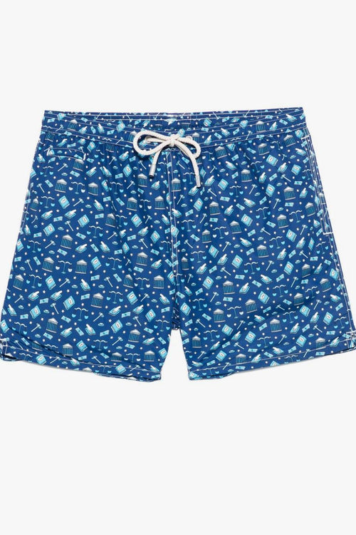 Saint Barth LIGHTING MICRO Uomo Boxer blu
