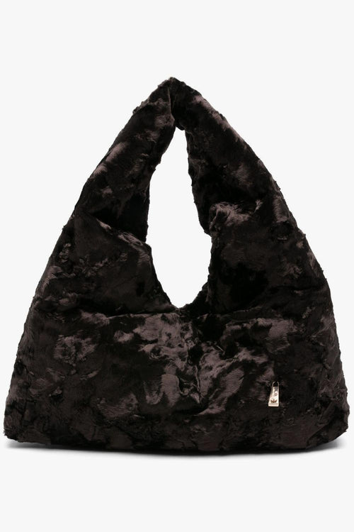 Borsa Marrone Donna Tote Media Astrakan