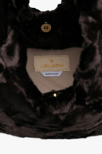 Borsa Marrone Donna Tote Media Astrakan - 2