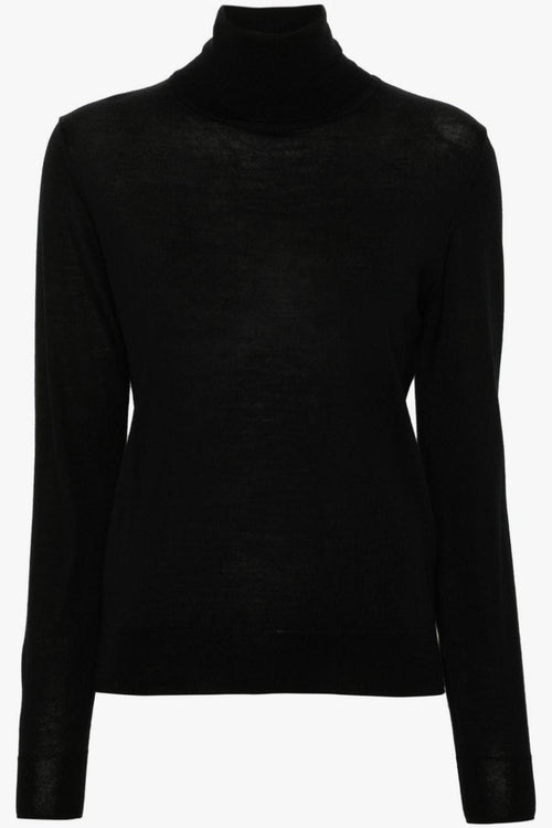 Maglia Nero Donna a collo alto