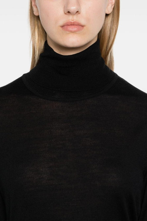 Maglia Nero Donna a collo alto - 2