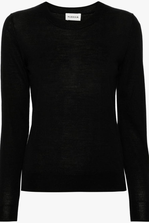 Maglia Nero Donna a maglia fine