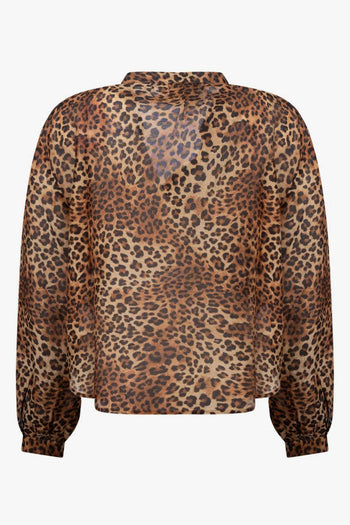 Saint Barth Camicia Liona Leopard Donna Marrone - 2