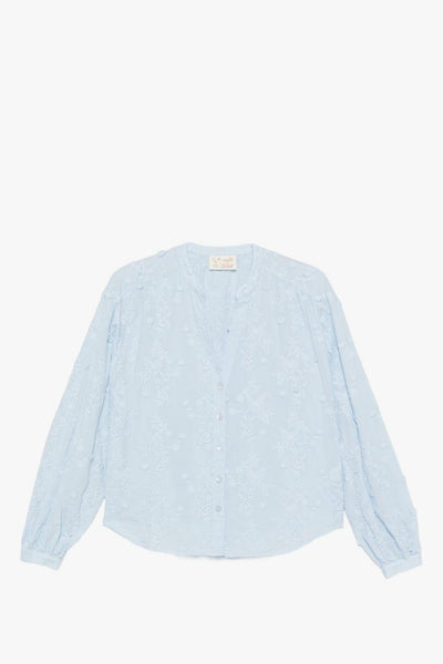 Saint Barth Camicia Liona Donna Celeste
