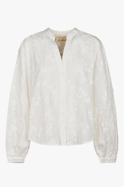 Saint Barth Camicia Liona Butterfly Donna Bianco