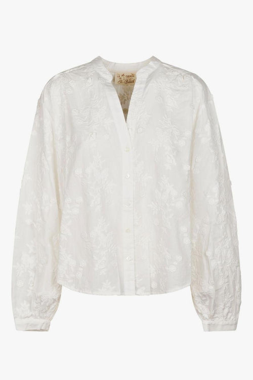 Saint Barth Camicia Liona Butterfly Donna Bianco