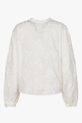 Saint Barth Camicia Liona Butterfly Donna Bianco - 3