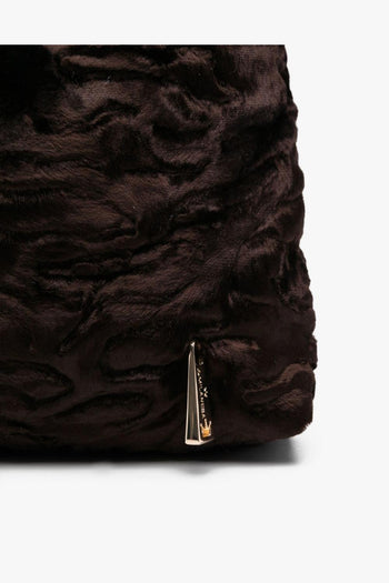 Borsa Marrone Donna Tote Piccola Bouclé - 3