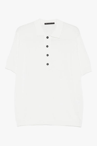 Polo Quattro Bottoni Uomo Bianco