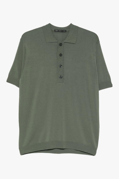 Polo Quattro Bottoni Uomo Verde