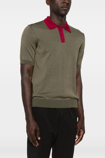 Polo Tre Bottoni Uomo Verde - 3