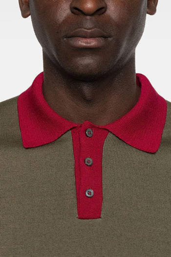 Polo Tre Bottoni Uomo Verde - 4