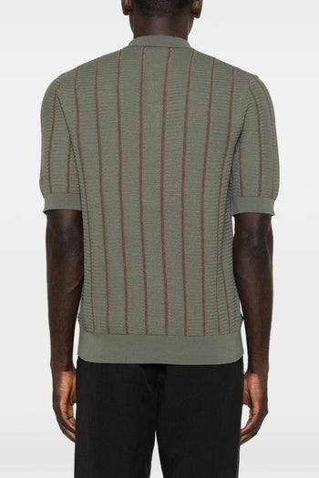 Polo Rigata Uomo Verde - 2