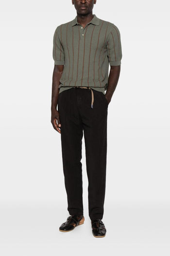 Polo Rigata Uomo Verde - 3