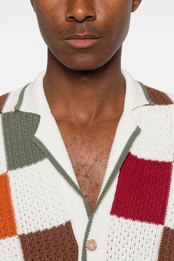 Cardigan a Quadri Uomo Multicolore - 3