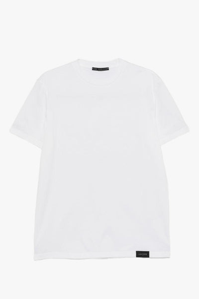 T-shirt Scollo Tondo Uomo Bianco
