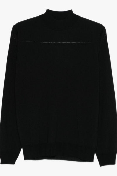 Maglia Nero Uomo Maniche Lunghe