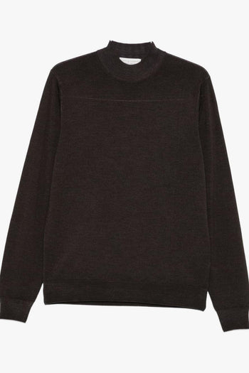 Maglia Marrone Uomo Girocollo - 5