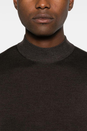 Maglia Marrone Uomo Girocollo - 4