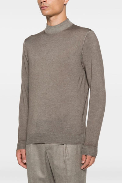 Maglia Uomo Marrone Lupetto